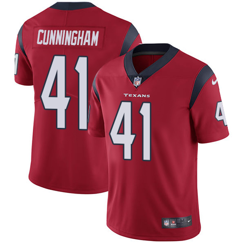 Nike Texans #41 Zach Cunningham Red Alternate Men's Stitched NFL Vapor Untouchable Limited Jersey